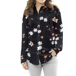 Crepe Viscosa Sakura Preta - Ribes y Casals