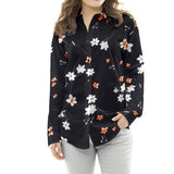 Crepe Viscosa Sakura Preta - Ribes y Casals