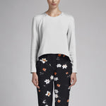 Crepe Viscosa Sakura Preta - Ribes y Casals