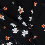 Crepe Viscosa Sakura Preta - Ribes y Casals