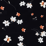 Crepe Viscosa Sakura Preta - Ribes y Casals