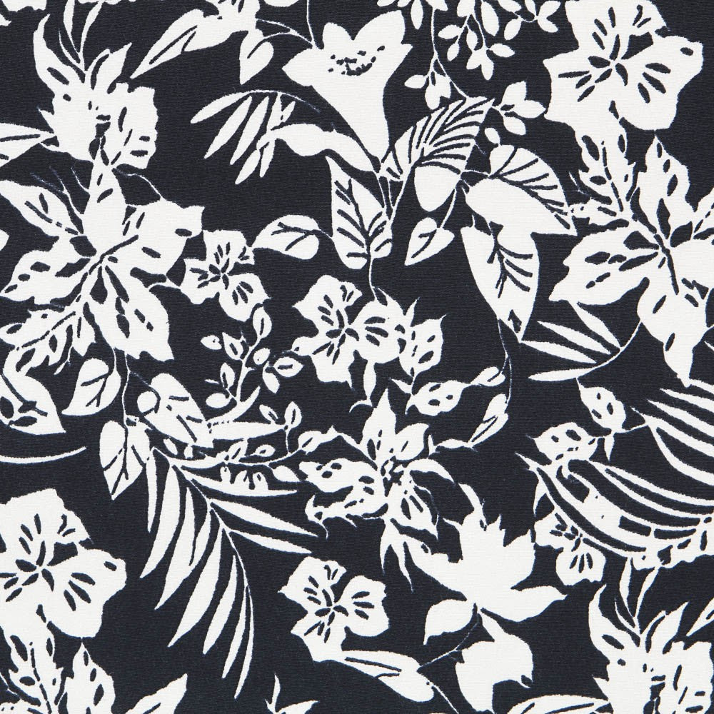 Crepe Viscose Tropical Preta - Ribes y Casals