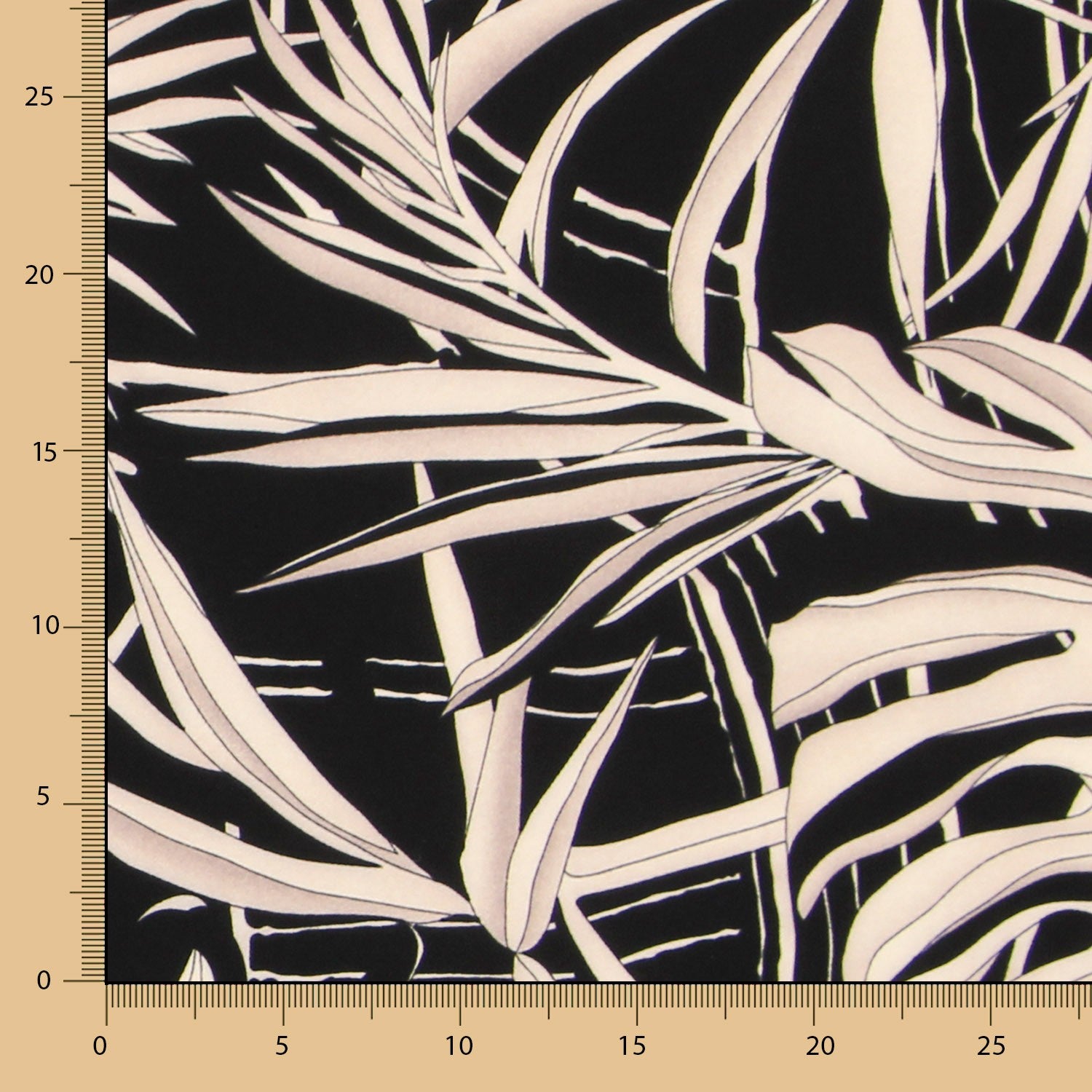 Crepe Winter Tropical Preto - Ribes y Casals