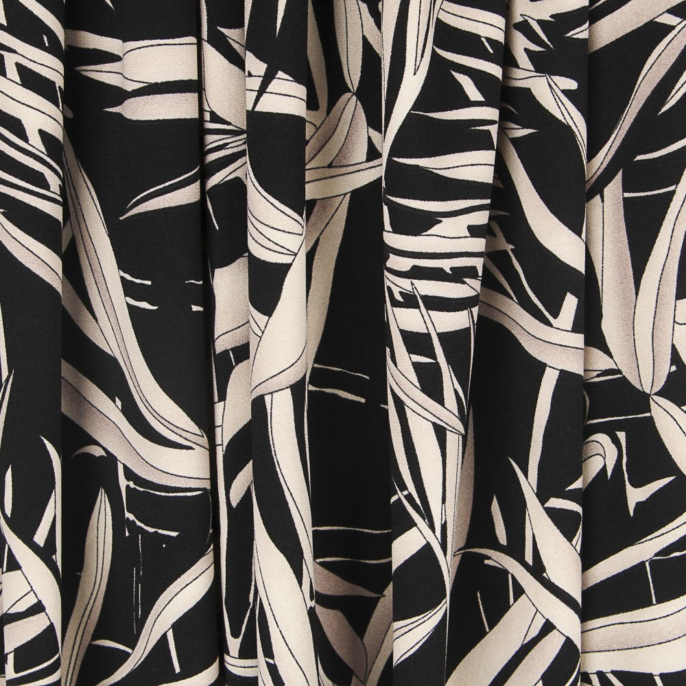 Crepe Winter Tropical Preto - Ribes y Casals