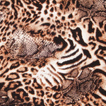 Crepe Animal Print Marrón - Ribes y Casals