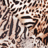 Crepe Animal Print Marrón - Ribes y Casals