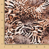 Crepe Animal Print Marrón - Ribes y Casals