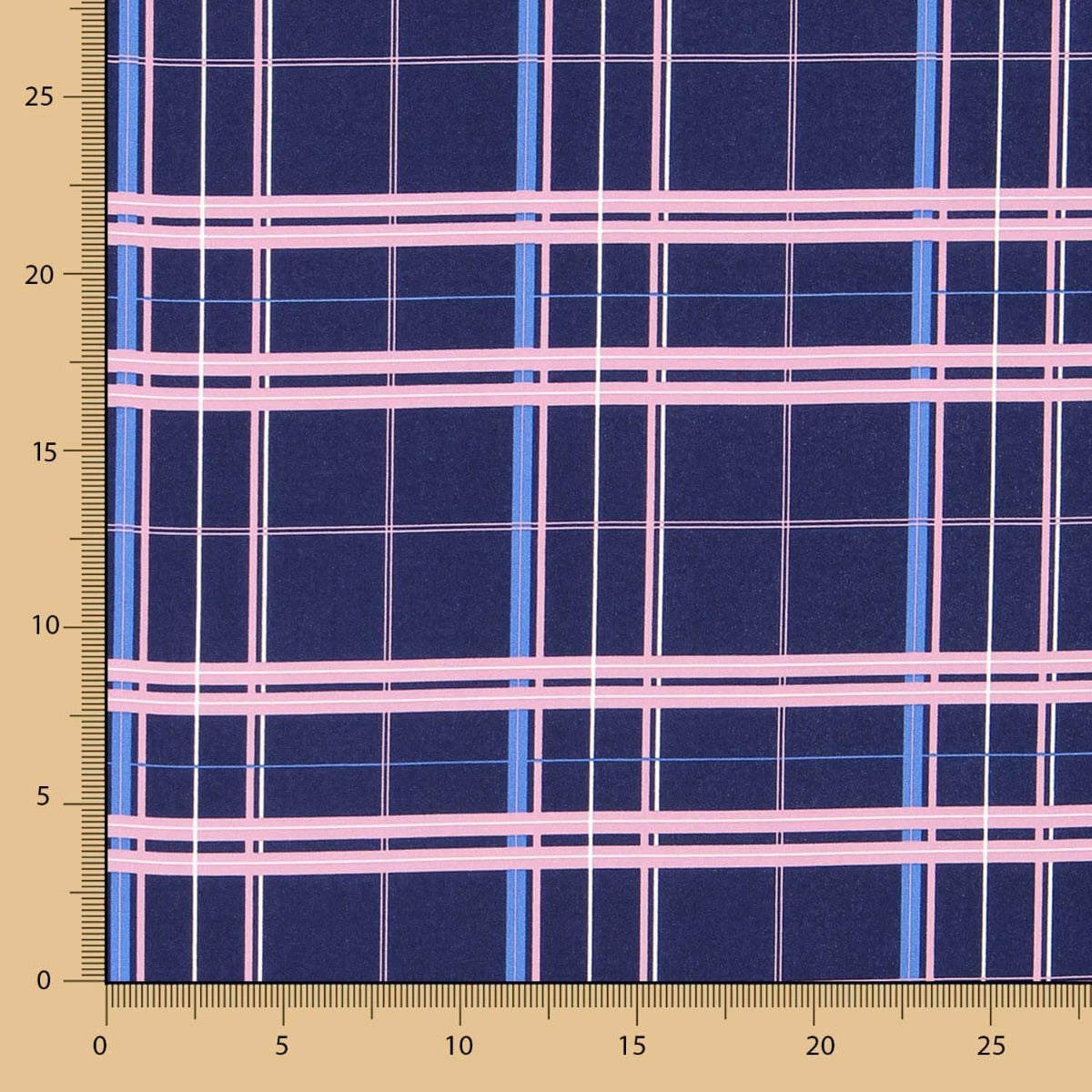 Crepe Xadrez Tartan Roxo - Ribes y Casals