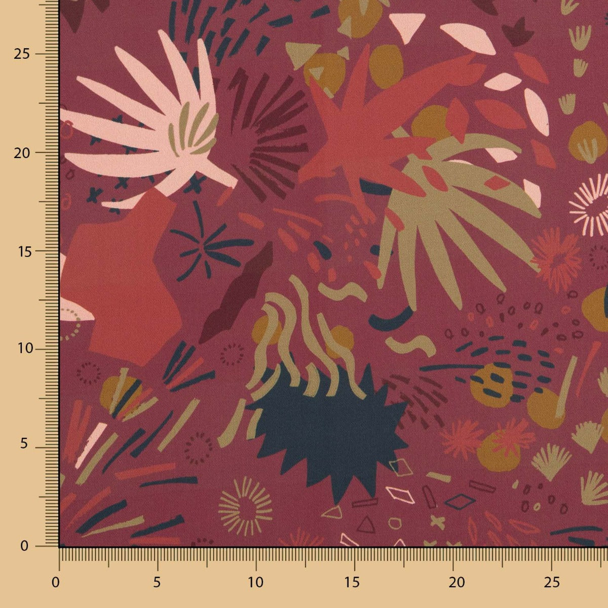 Crepe Fina Arizona Bordeaux - Ribes y Casals