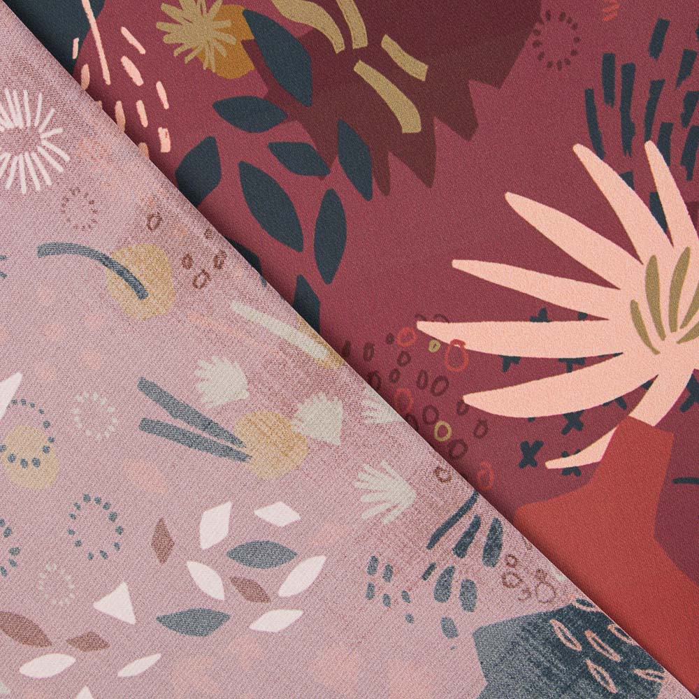 Crepe Fina Arizona Bordeaux - Ribes y Casals