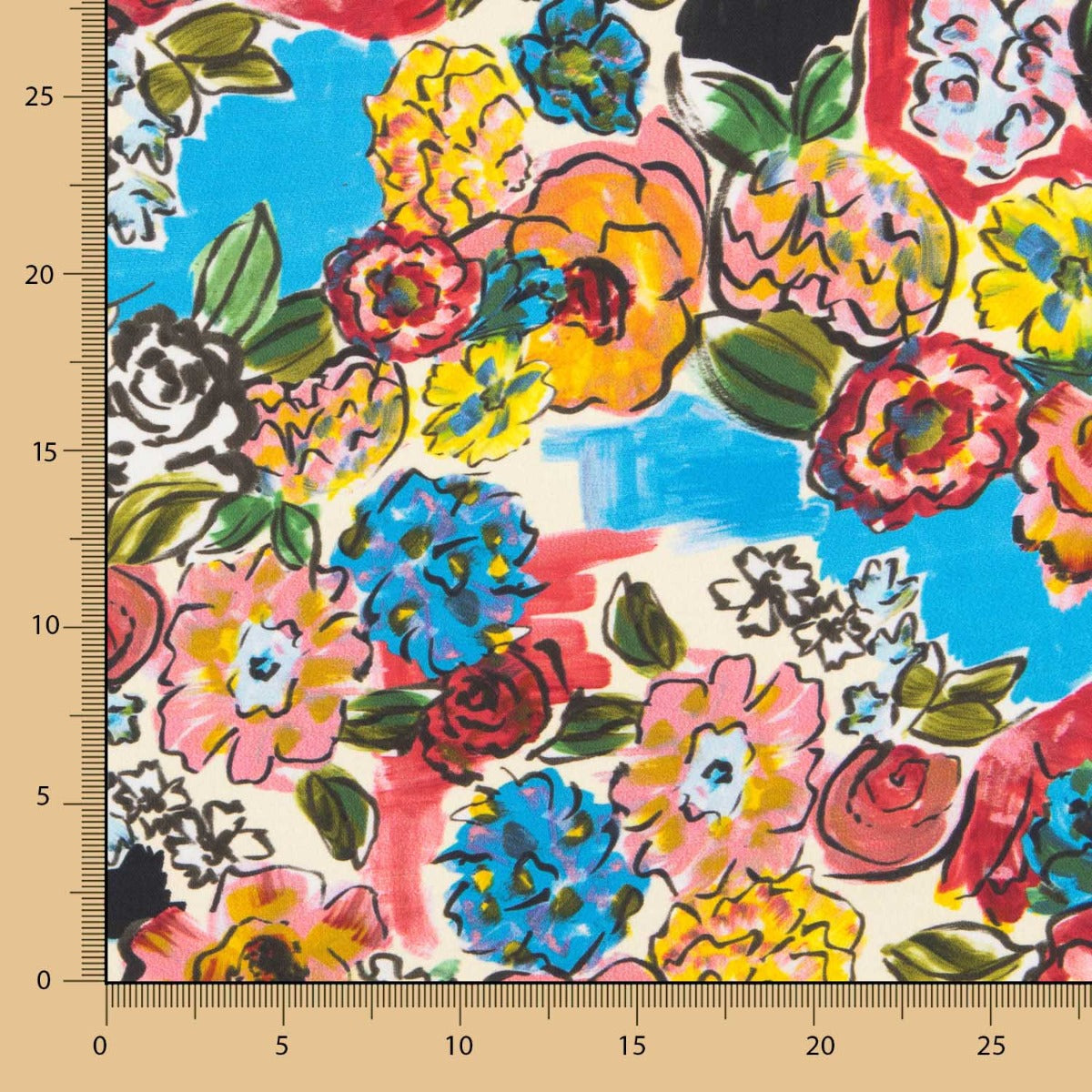 Crepe Fino Óleo Azul - Ribes y Casals