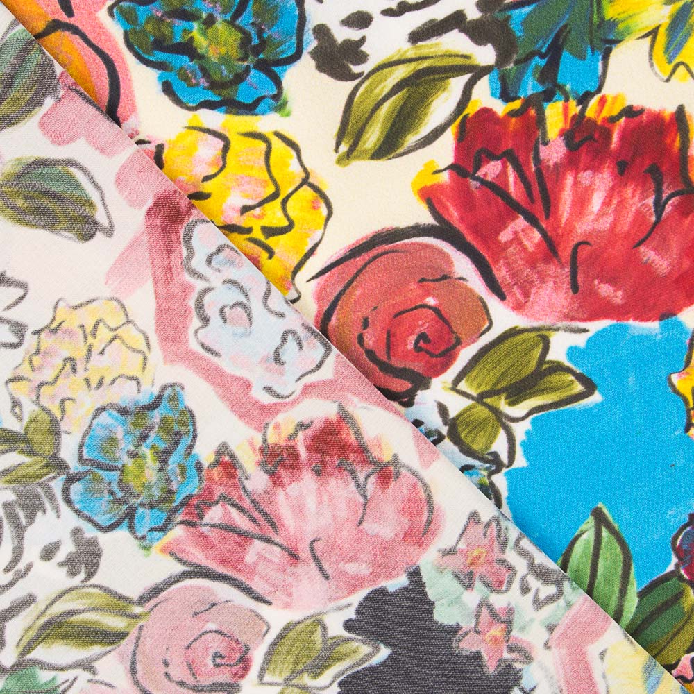 Crepe Fino Óleo Azul - Ribes y Casals