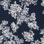 Crepe Flor Azul Noite - Ribes y Casals