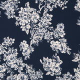 Crepe Flor Azul Noite - Ribes y Casals