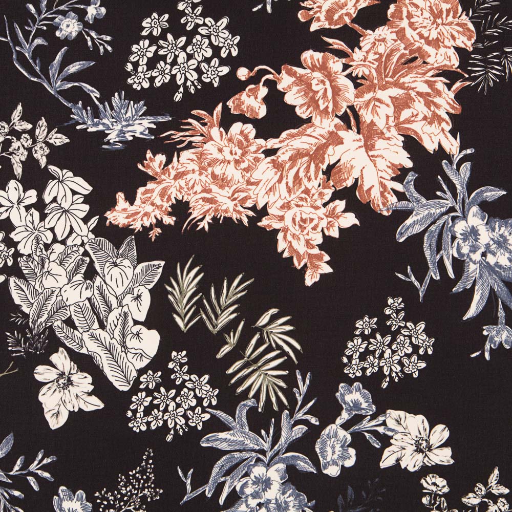 Crepe Flor Castanho - Ribes y Casals