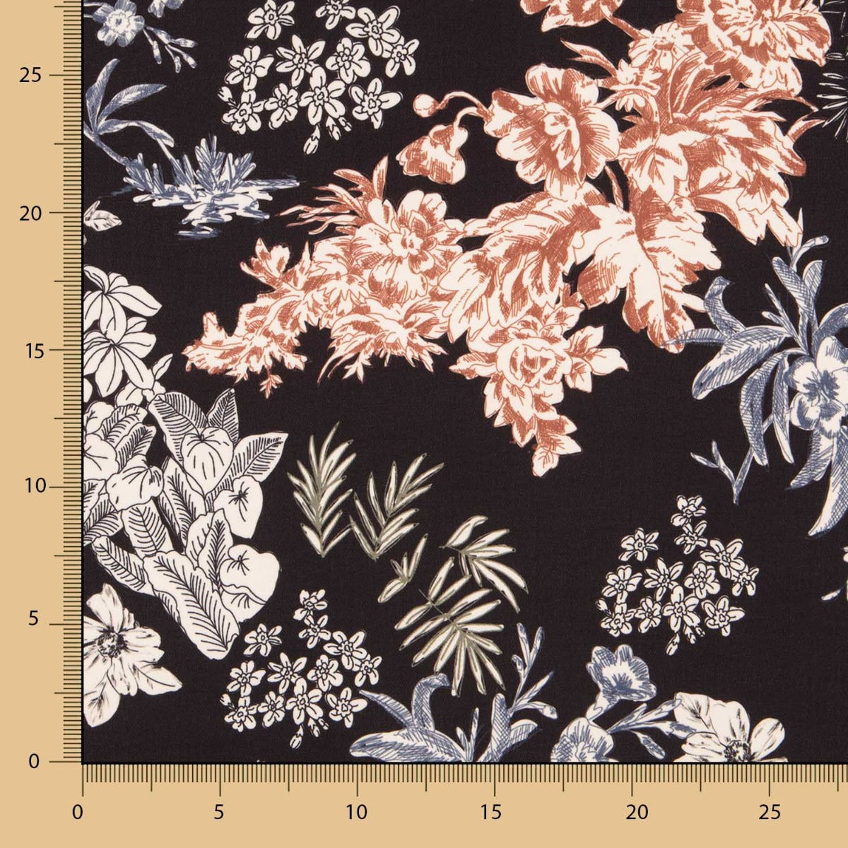 Crepe Flor Castanho - Ribes y Casals