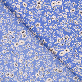 Crepe Floral Fondo Azul - Ribes y Casals