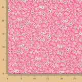 Crepe Floral Fondo Rosa - Ribes y Casals