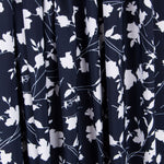 Crepe Floral Maxi Azul Noche - Ribes y Casals