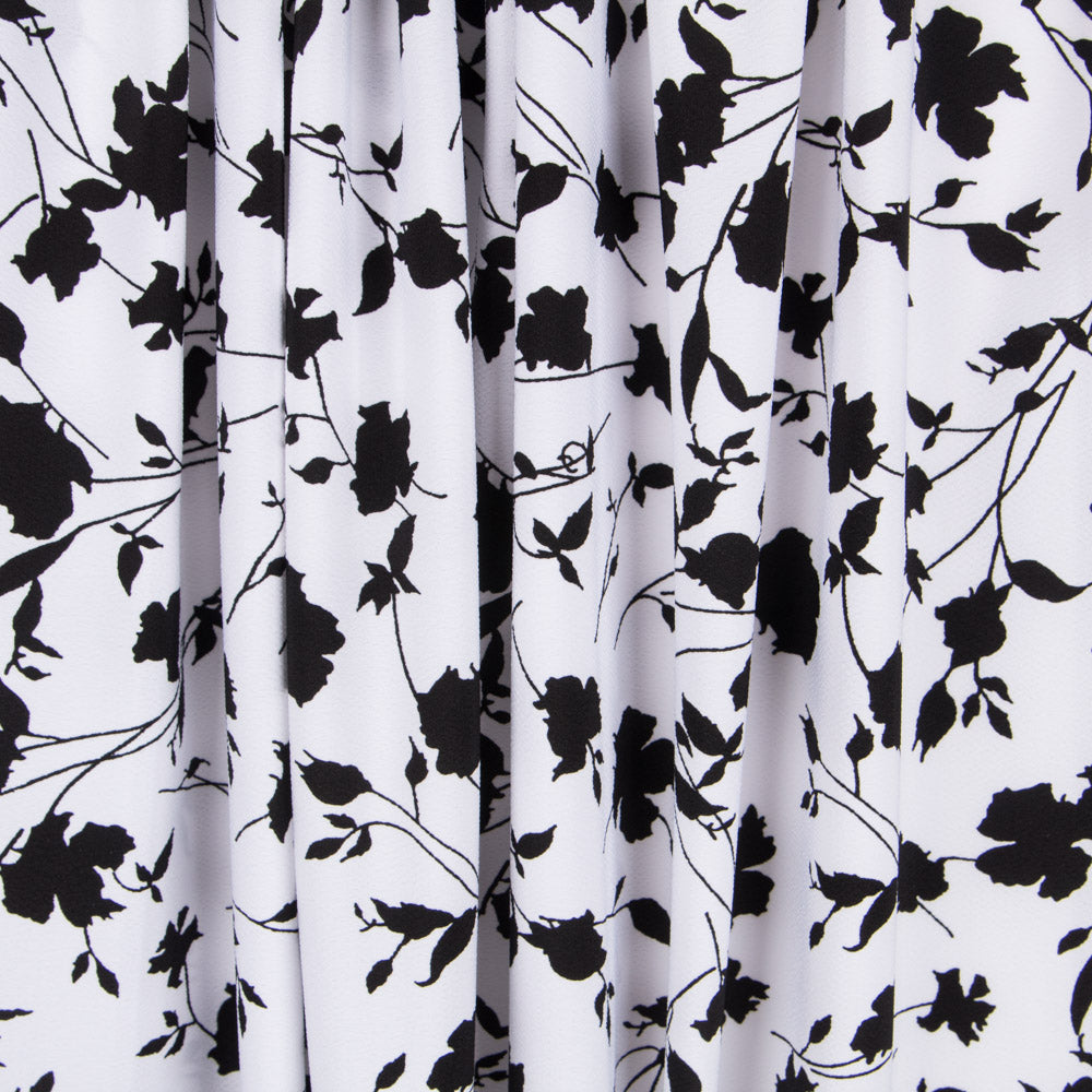 Crepe Floral Maxi Blanca - Ribes y Casals