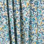 Crepe Floral Tropical Azul - Ribes y Casals