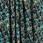 Crepe Floral Tropical Turquesa - Ribes y Casals