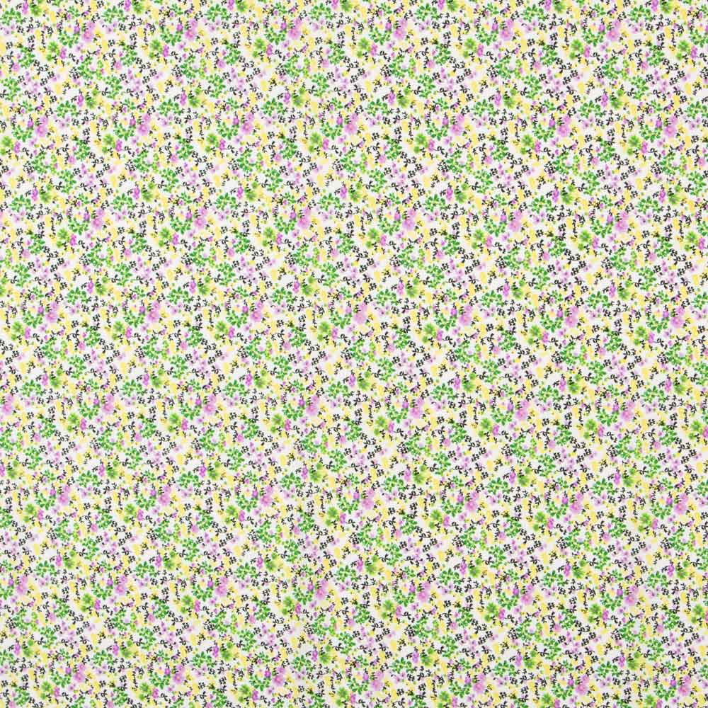 Crepe Floral Tropical Verde - Ribes y Casals