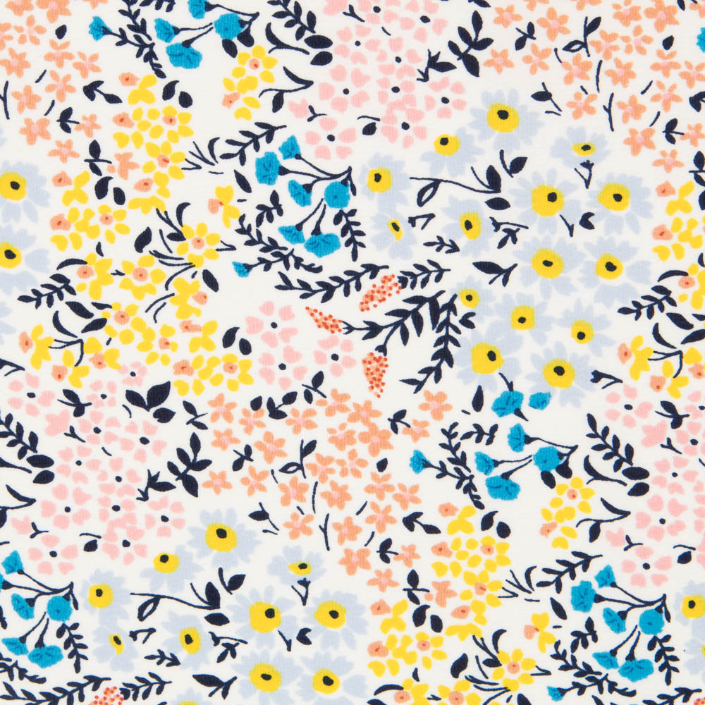 Crepe Flores Bosque Blanco - Ribes y Casals