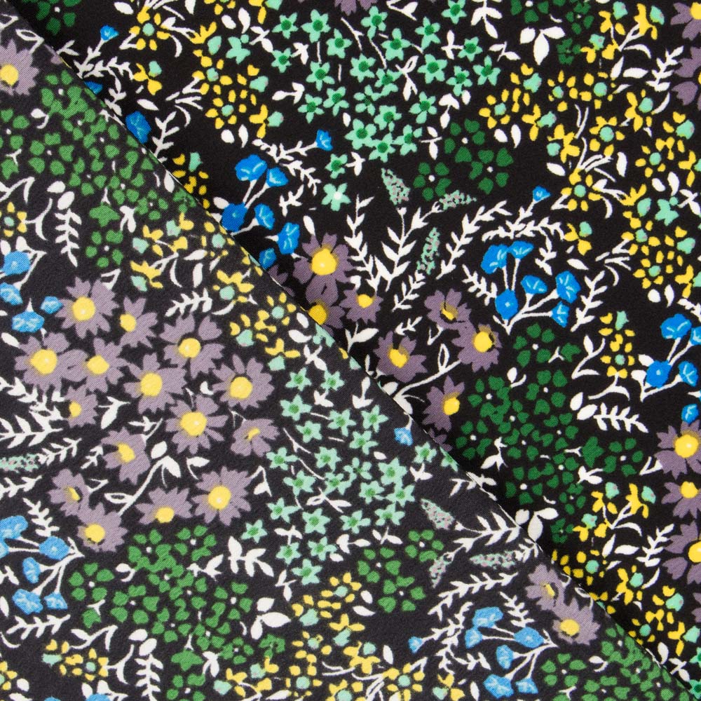 Crepe Flores Bosque Negro - Ribes y Casals