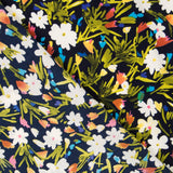 Crepe Flores Silvestres Azul Marino - Ribes y Casals