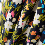 Crepe Flores Silvestres Azul Marino - Ribes y Casals