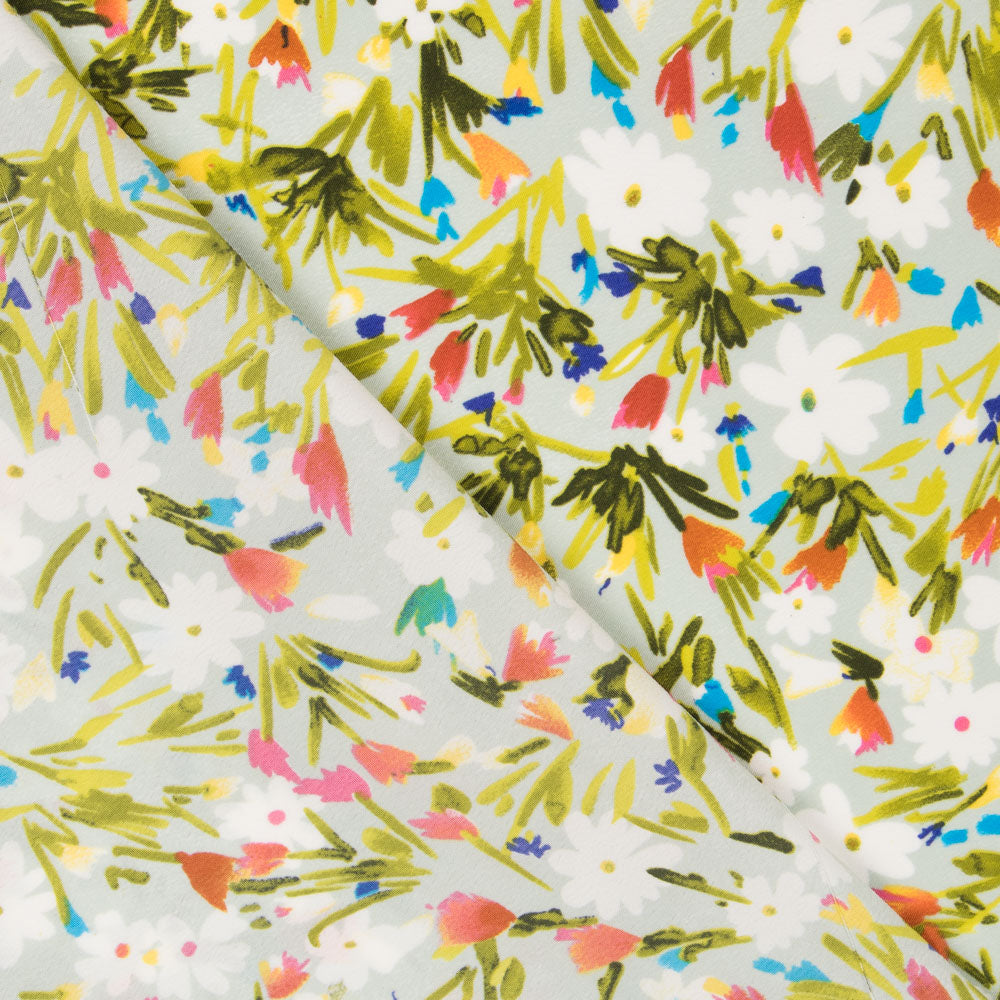 Crepe Flores Silvestres Hielo - Ribes y Casals