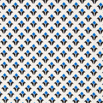 Crepe Geométrica Escudos Azul - Ribes y Casals