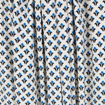 Crepe Geométrica Escudos Azul - Ribes y Casals