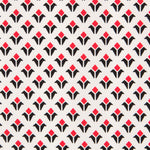 Crepe Geométrica Escudos Roja - Ribes y Casals