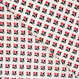 Crepe Geométrica Escudos Roja - Ribes y Casals