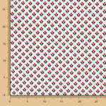 Crepe Geométrica Escudos Roja - Ribes y Casals