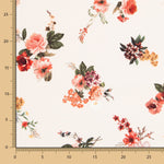 Crepe Grosso Flores Cru - Ribes y Casals