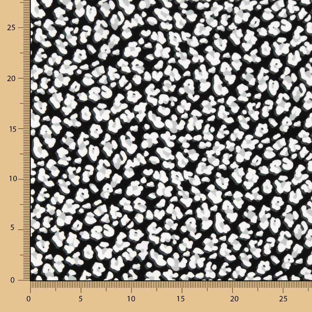 Crepe Marroquino Leopardo Cinza - Ribes y Casals