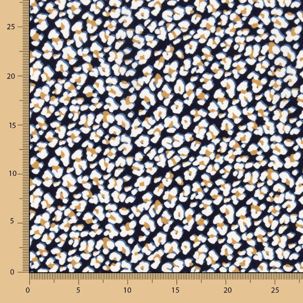 Crepe Marroquino Leopardo Ocre - Ribes y Casals