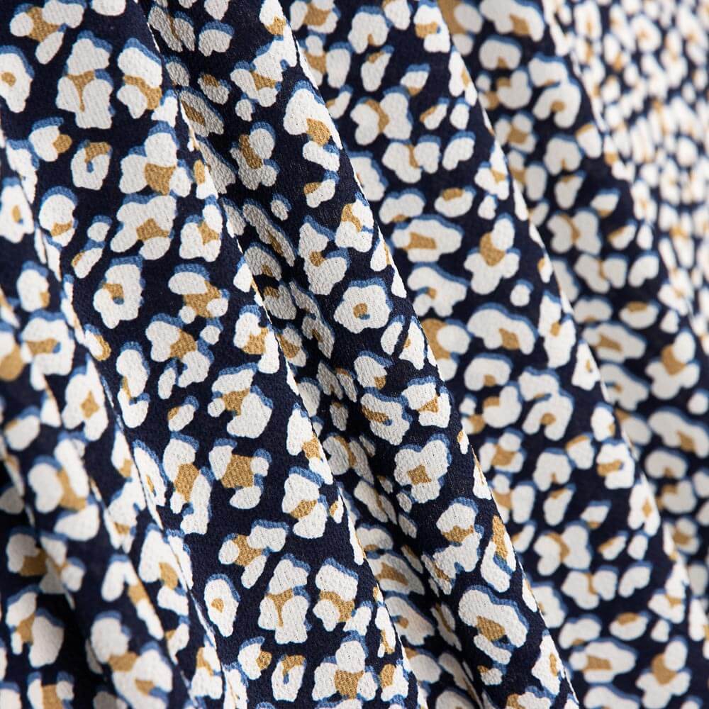 Crepe Marroquino Leopardo Ocre - Ribes y Casals