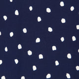 Crepe Moteada Azul Noche - Ribes y Casals