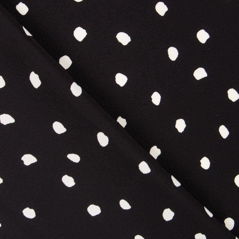 Crepe Moteada Negra - Ribes y Casals