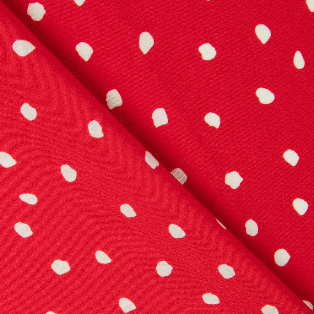 Retal Crepe Moteada Roja 90x145 cm - Ribes y Casals