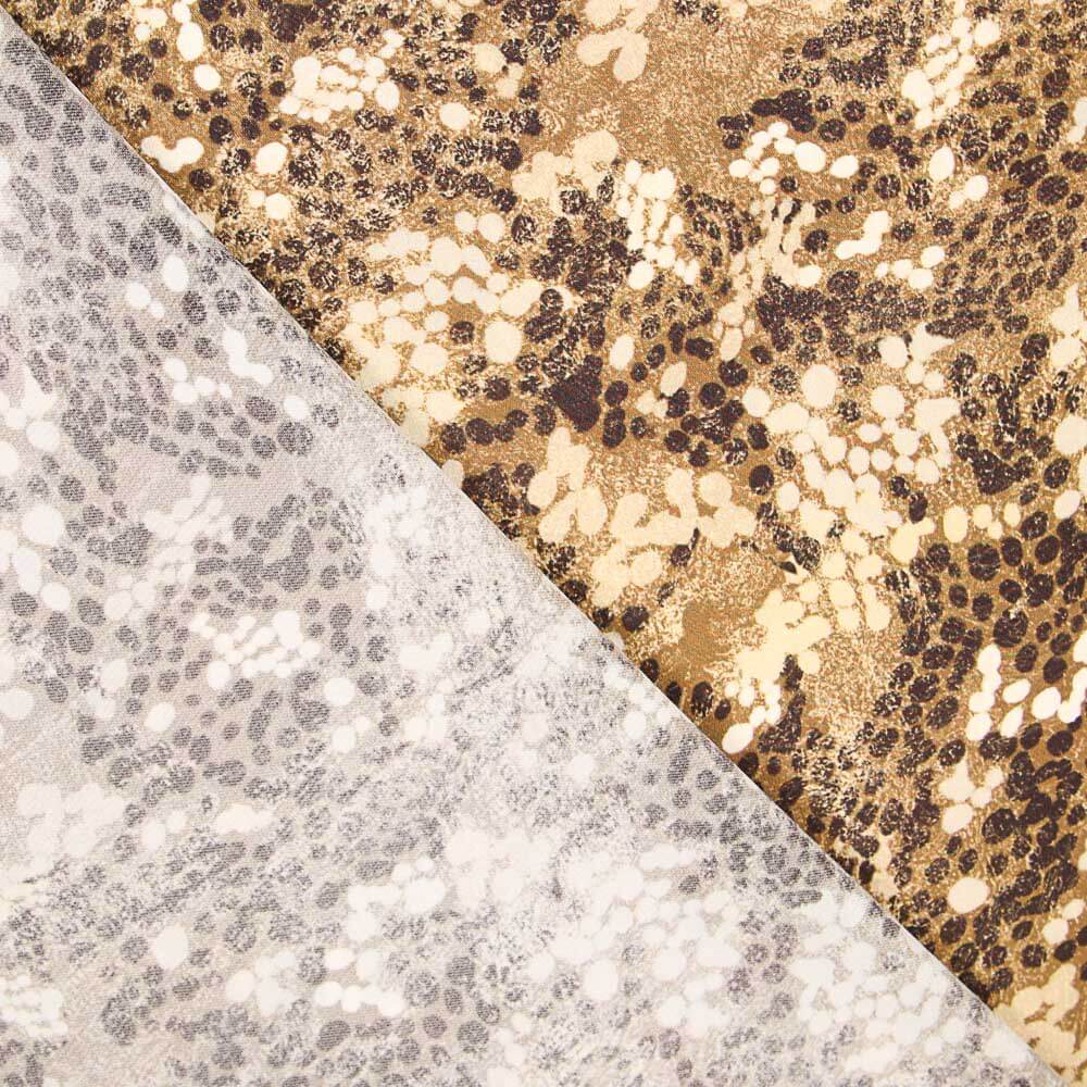 Crepe Salpicado Leopardo Mokka - Ribes y Casals