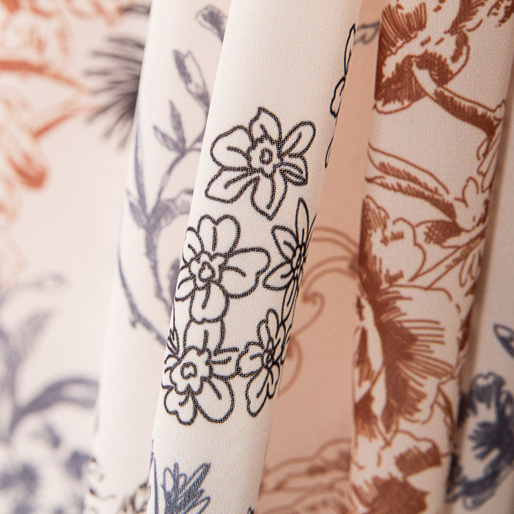 Crepe Natureza Carne Claro - Ribes y Casals