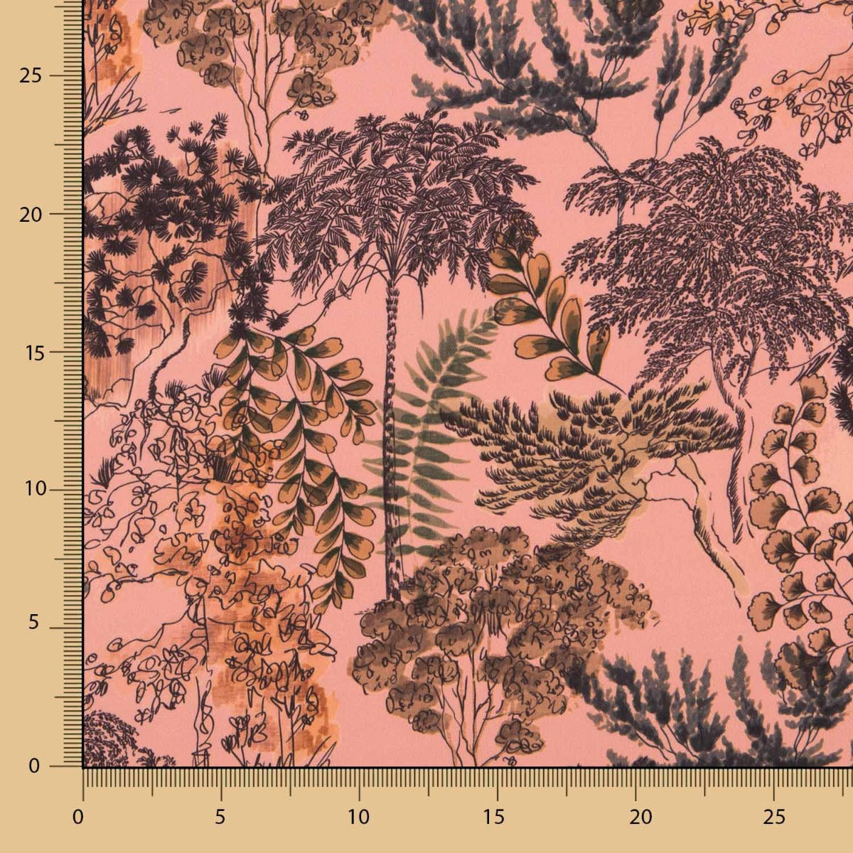 Crepe Natureza Rosa - Ribes y Casals