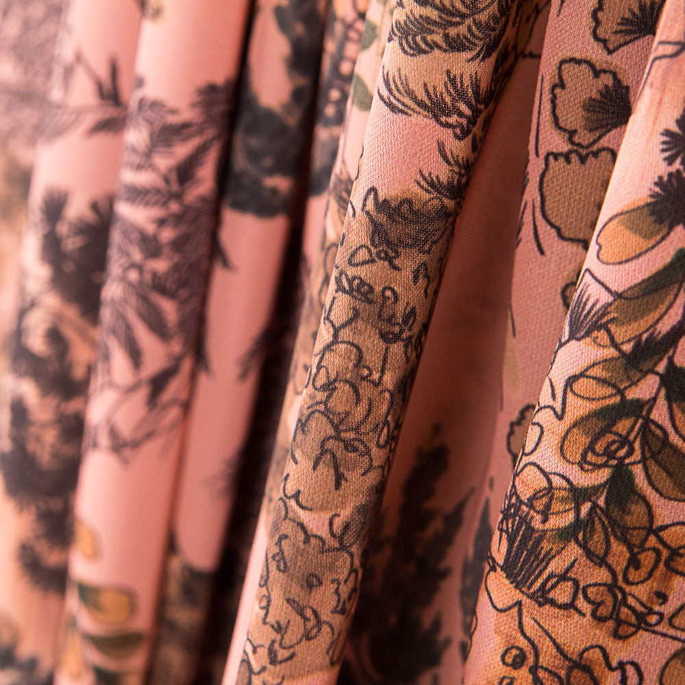 Crepe Natureza Rosa - Ribes y Casals