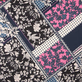 Crepe Pacthwork Azul Noite - Ribes y Casals