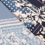 Crepe Pacthwork Azul Noite - Ribes y Casals